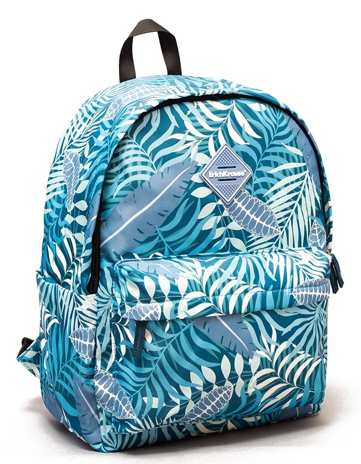Ghiozdan Tropical Leaves, 19 litri, 1 compartiment, spatiu laptop, 4 buzunare, 39x31x16.5 cm - imagine 7